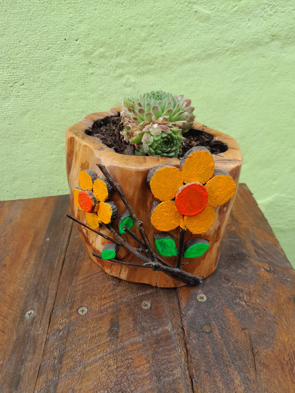 macetero adornado